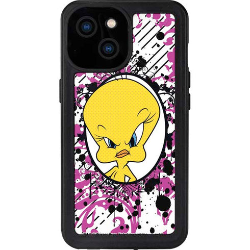 Looney Tunes Tweety Bird with Attitude iPhone 15 Waterproof Case